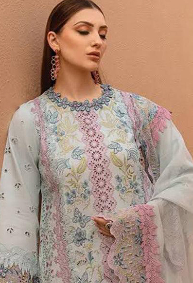 Rang Rasiya ChikanKari Lawn Embroidered 3 Piece Suit