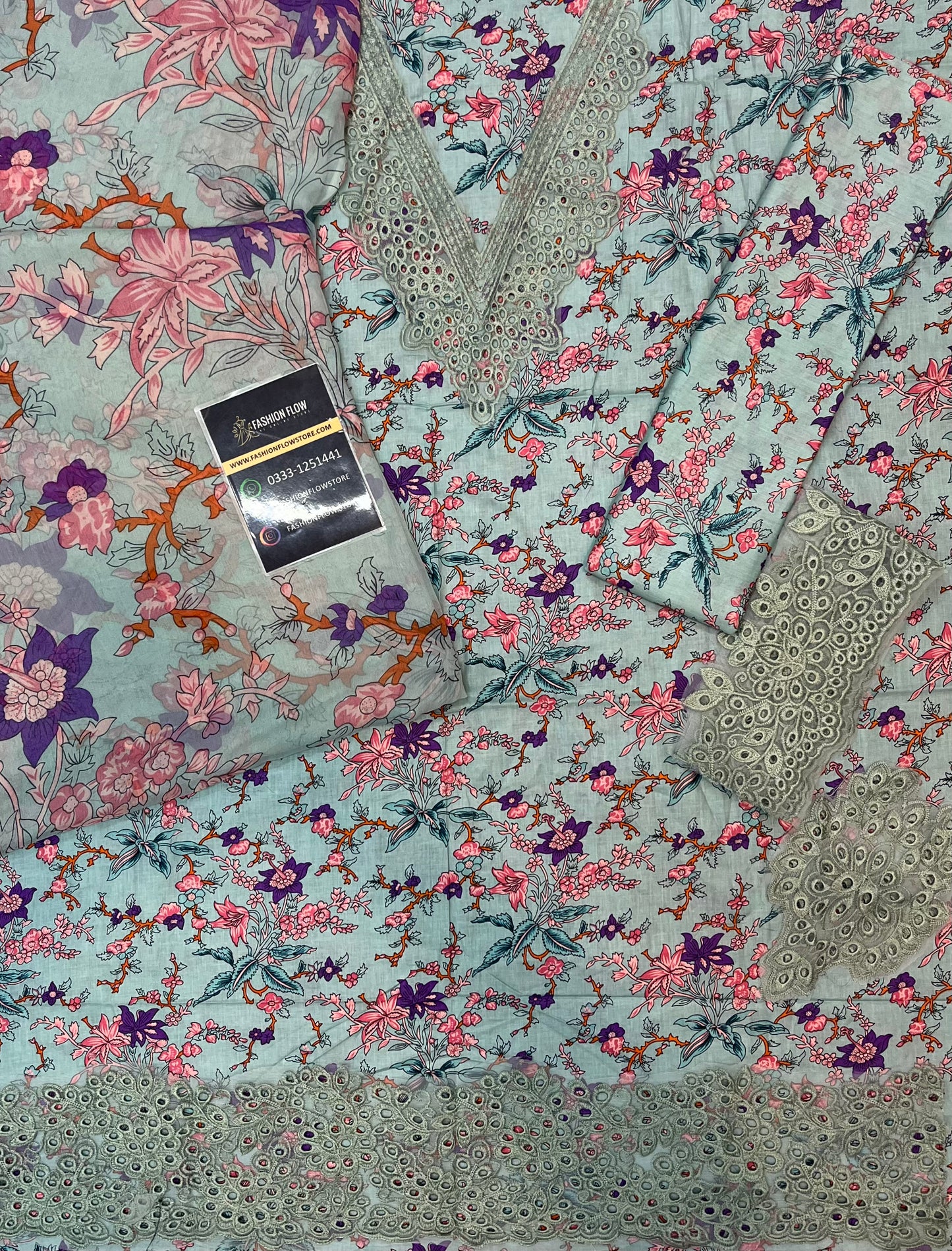 Iznik Digital Printed ChikanKari Lawn Collection