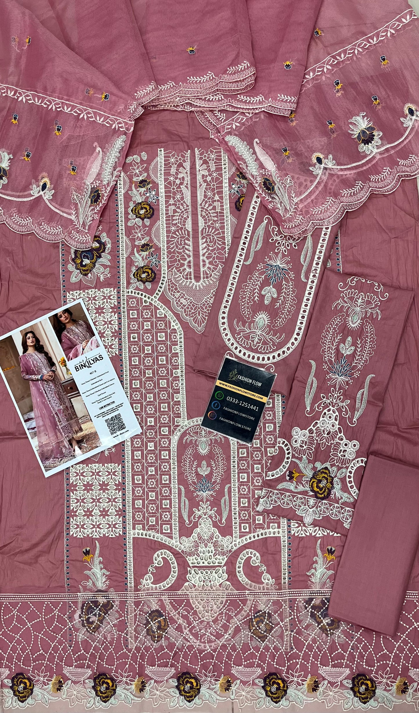 Bin Ilyas Chikankari Lawn Collection