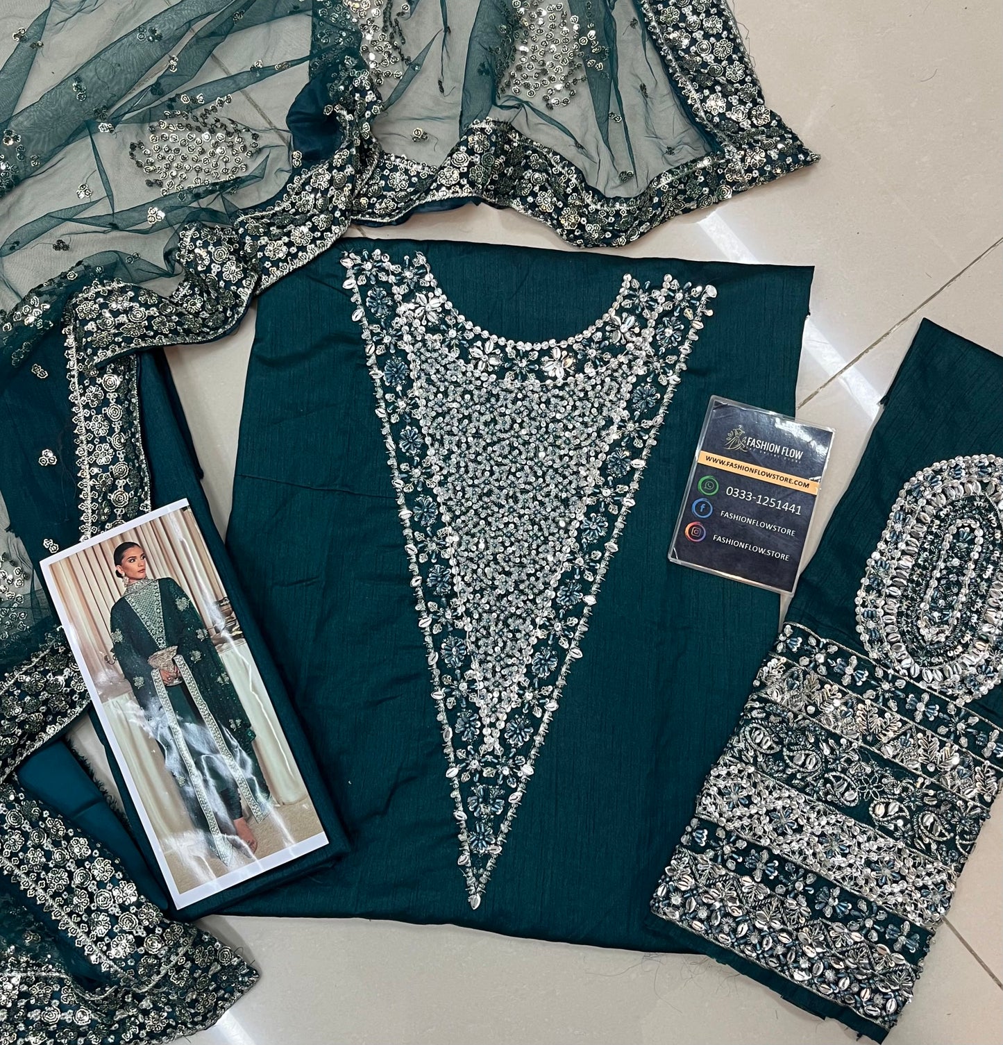 HUSSAIN REHAR Embroidered Raw silk Collection