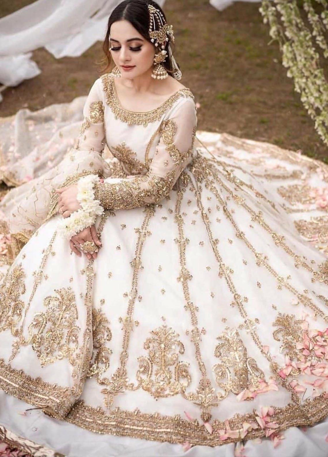 MAHA WAJAHAT RUEDAD E SAHR-A RAVISHING BLUSH LONG MAXI