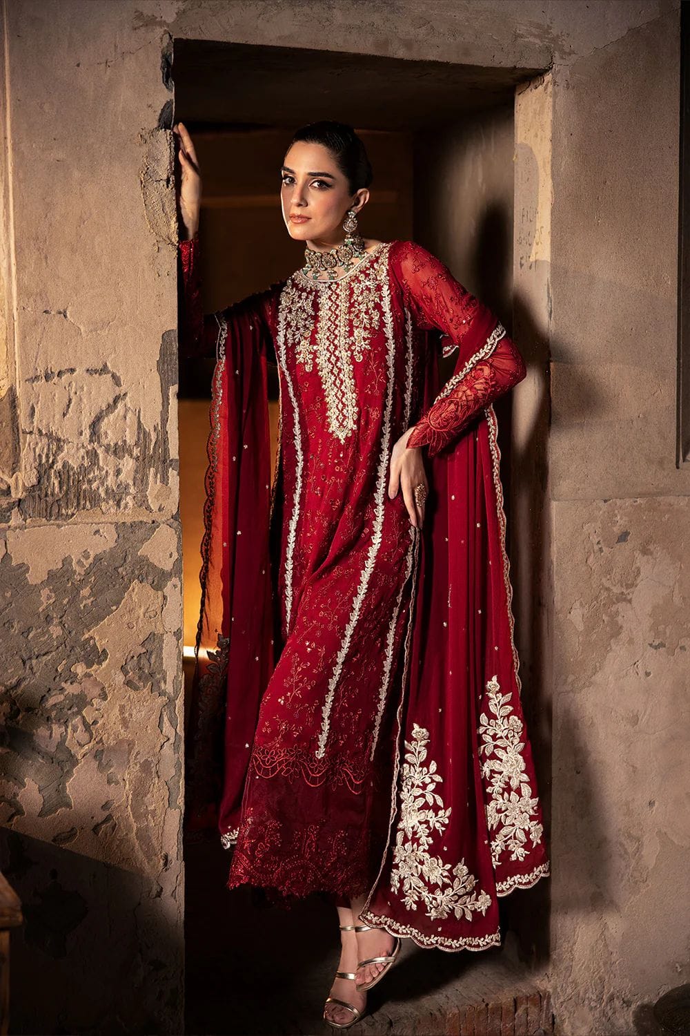 AZURE Embroidered Chiffon Collection
