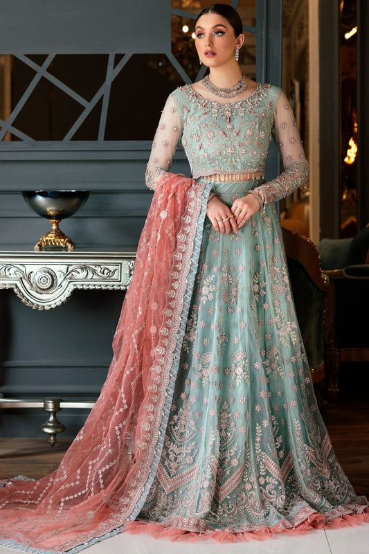 EMAAN ADEEL embroidered net Collection