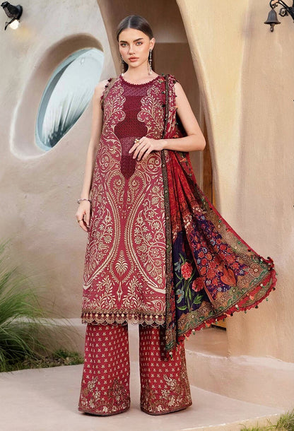 Maria B Maroon Lawn Collection