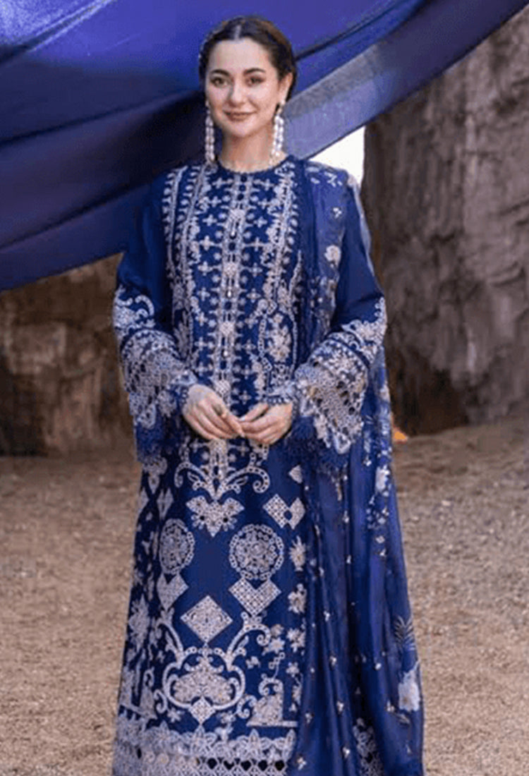 QALAMKAR ROYAL BLUE LAWN COLLECTION