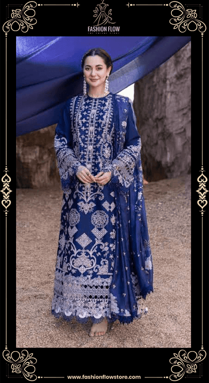 QALAMKAR ROYAL BLUE LAWN COLLECTION