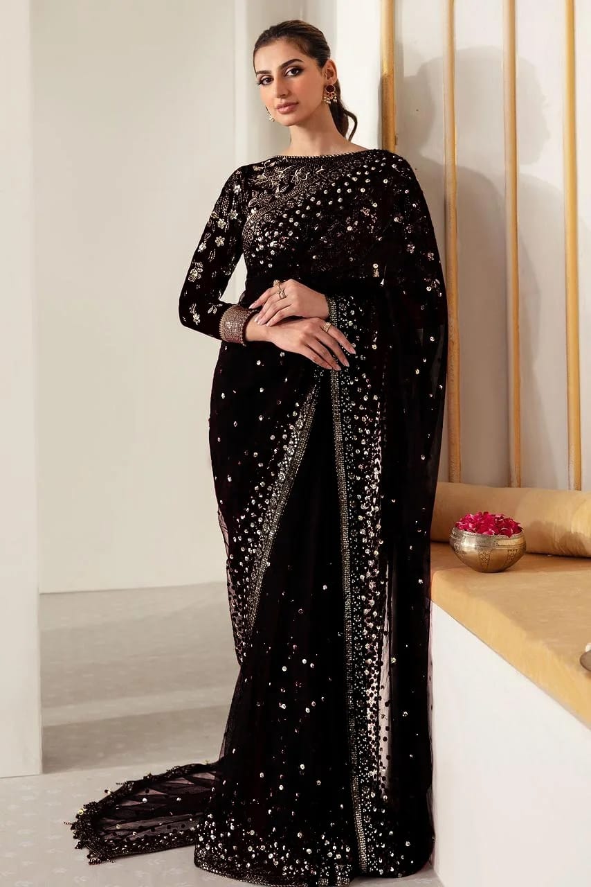 Jazmin Velvet Saree Collection