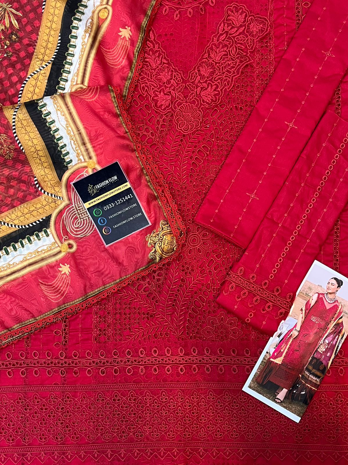 BIN ILYAS RED LAWN COLLECTION