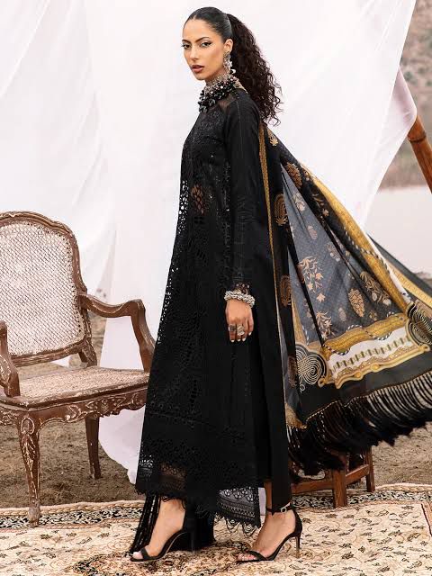 BIN ILYAS BLACK LAWN COLLECTION