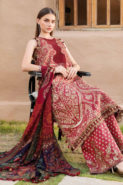 Maria B Maroon Lawn Collection