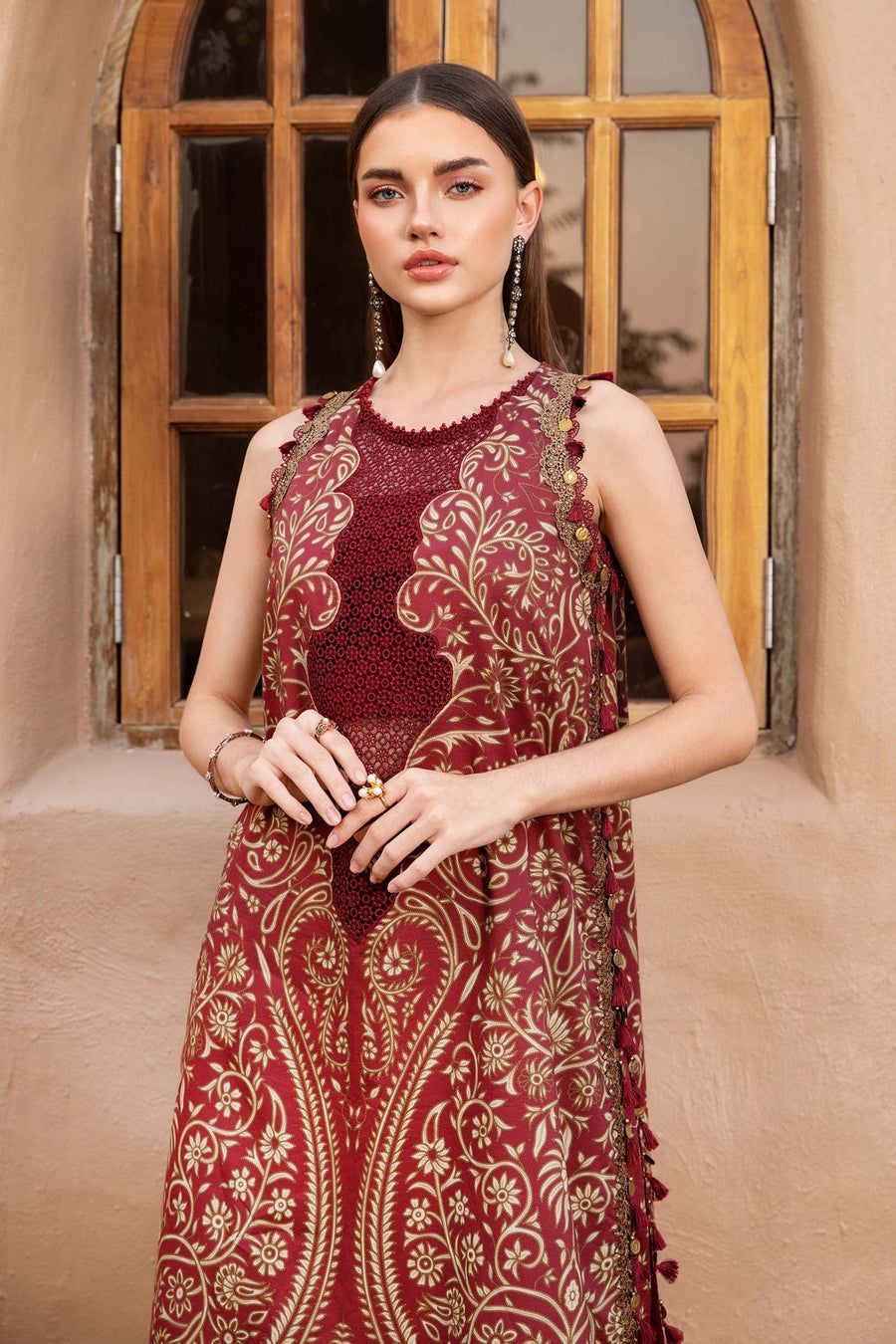 Maria B Maroon Lawn Collection