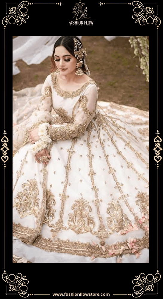 MAHA WAJAHAT RUEDAD E SAHR-A RAVISHING BLUSH  LONG MAXI