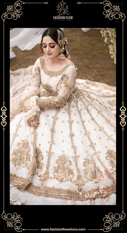 MAHA WAJAHAT RUEDAD E SAHR-A RAVISHING BLUSH  LONG MAXI