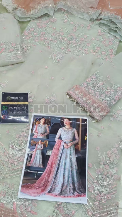 EMAAN ADEEL embroidered net Collection