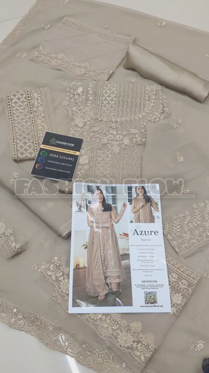 AZURE embroidered chiffon Collection