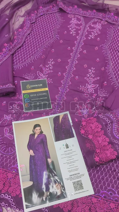 ZAIB NIMSAY embroidered Lawn Collection